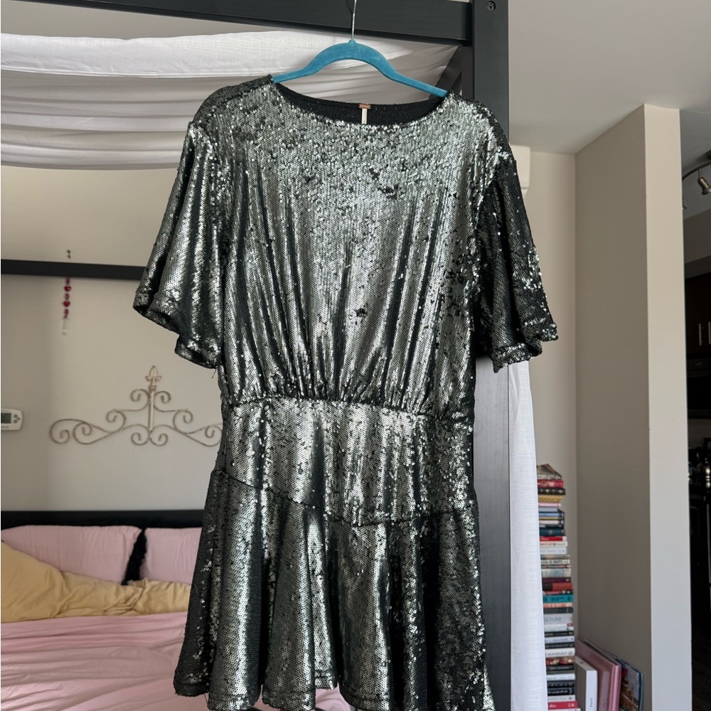 Free People Sequin Short Dress